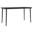vidaXL 5 Piece Patio Dining Set with Cushions Black Poly Rattan Glass