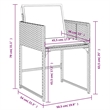 vidaXL 9 Piece Patio Dining Set with Cushions Gray Poly Rattan