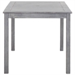 vidaXL 5 Piece Patio Dining Set Gray Solid Acacia Wood
