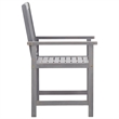 vidaXL 5 Piece Patio Dining Set Gray Solid Acacia Wood