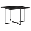 vidaXL Garden Dining Set Black/Cream White