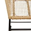 vidaXL 3 Piece Patio Dining Set Brown Poly Rattan Glass