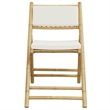 vidaXL Folding Bistro Set 3 pcs with Cushions Bamboo