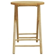vidaXL Folding Bistro Set 3 pcs with Cushions Bamboo