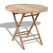 vidaXL 5 Piece Folding Patio Dining Set Bamboo