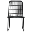 vidaXL 3 Piece Bistro Set Poly Rattan Black