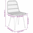vidaXL Garden Dining Set 7 pcs Black Powder-Coated Steel