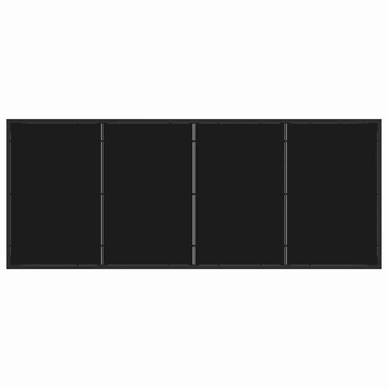 vidaxl garden dining set 7 pcs black poly rattan