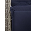 vidaXL 5 Piece Patio Dining Set with Cushions Gray Poly Rattan
