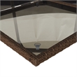 vidaXL 9 Piece Patio Dining Set with Cushions Brown Poly Rattan