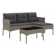 vidaXL Garden Sofa Set 2 pcs Poly Rattan