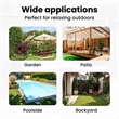 vidaXL Garden Sofa Set 2 pcs Poly Rattan