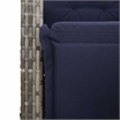 vidaXL 3 Piece Bistro Set with Cushions Gray Poly Rattan
