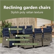 vidaXL Garden Dining Set 9 pcs Grey and Black Rattan