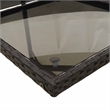 vidaXL Garden Dining Set Black/Cream White Poly Rattan Medium Foldable