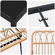 vidaXL Garden Dining Set 7 pcs Brown Powder-Coated Steel