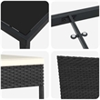 vidaXL Garden Dining Set 7 pcs Black Powder-Coated Steel
