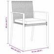 vidaXL Garden Dining Set 9 pcs Grey Powder-Coated Steel