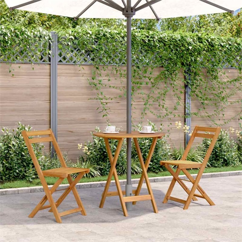 vidaXL Folding Patio Table 27.6