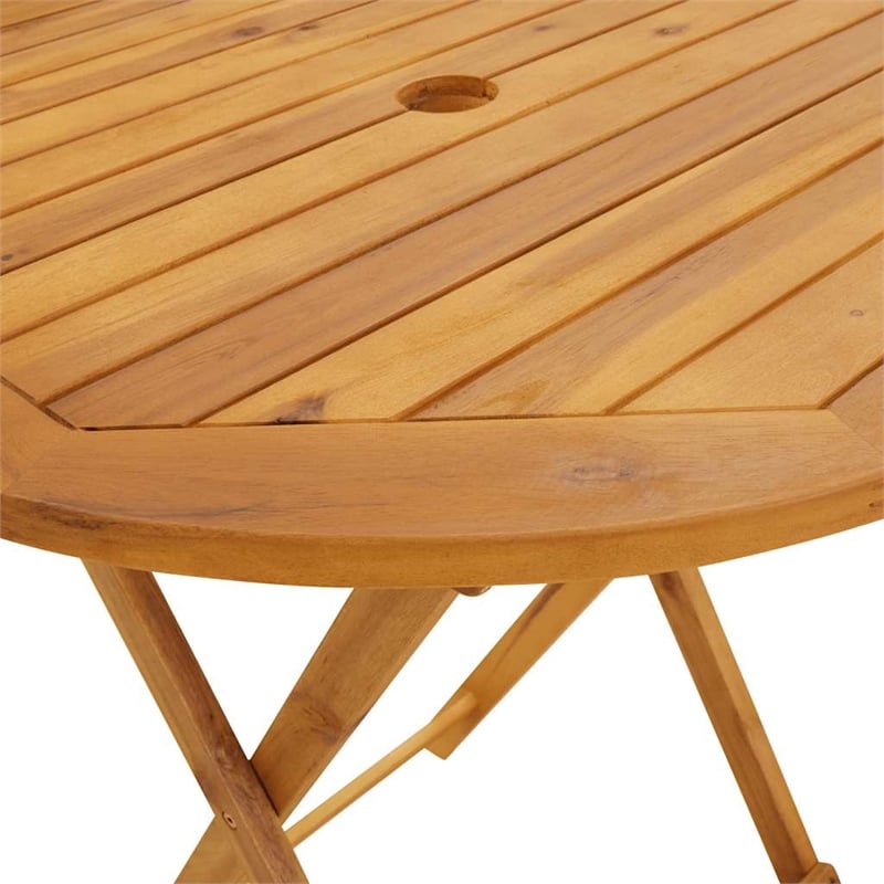vidaXL Folding Patio Table 27.6