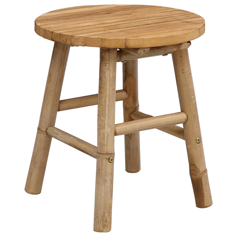 vidaXL Garden Stool Natural 14.96 x 16.54 in Bamboo