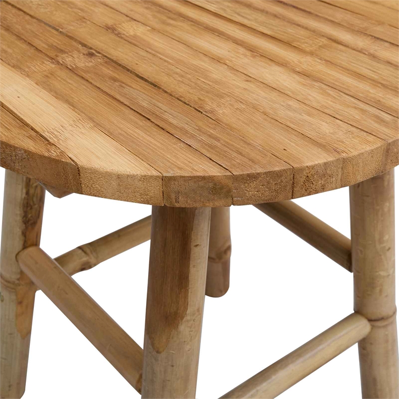 vidaXL Garden Stool Natural 14.96 x 16.54 in Bamboo