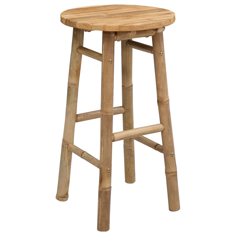 vidaXL Garden Stool Natural 14.96 x 26.77 in Bamboo