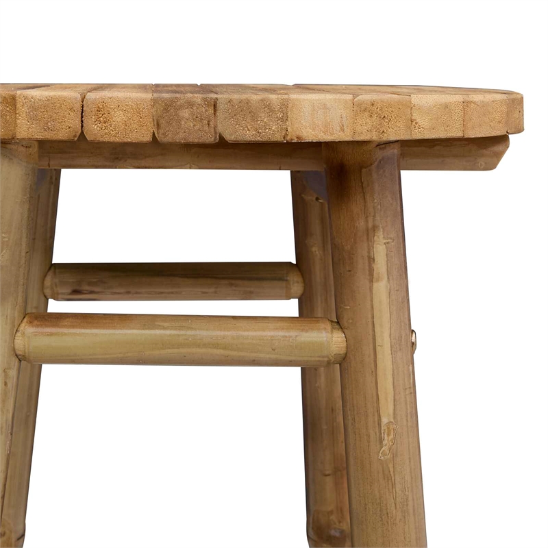 vidaXL Garden Stool Natural 14.96 x 26.77 in Bamboo