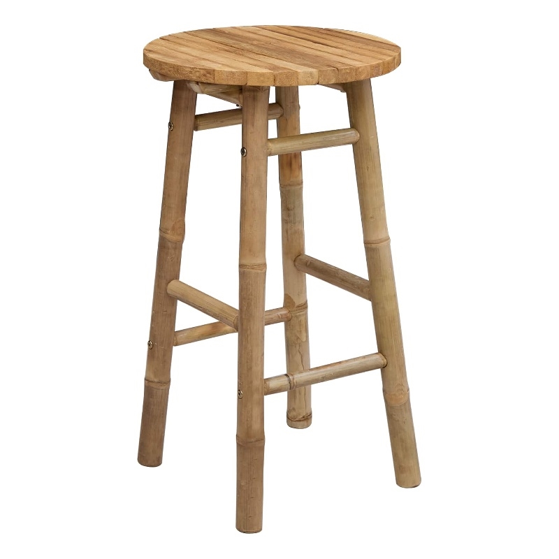 vidaXL Garden Stool Natural 14.96 x 26.77 in Bamboo