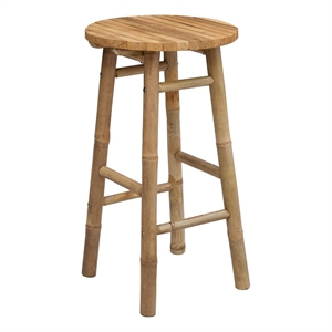 vidaXL Garden Stool Natural 14.96 x 26.77 in Bamboo