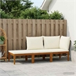 vidaXL 3 pcs Solid Acacia Wood & Rope Natural