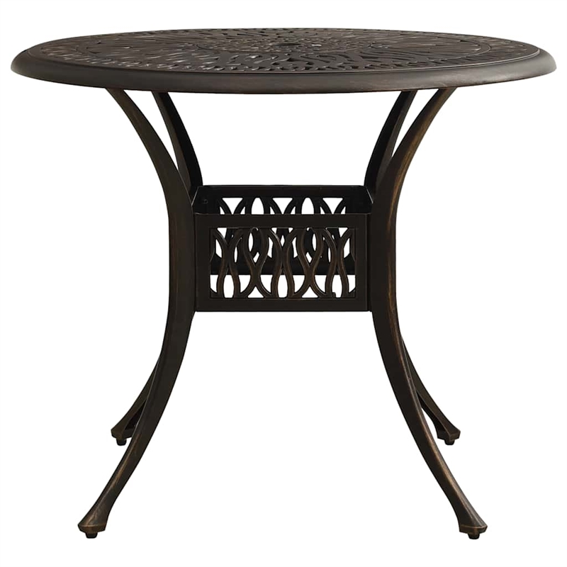 vidaXL Patio Table Bronze 35.4