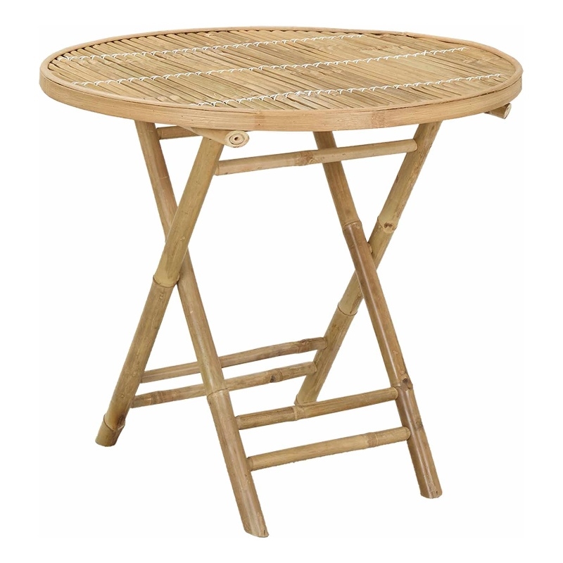 vidaXL Garden Table Natural 31.50 x 27.56 in Bamboo
