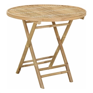 vidaXL Garden Table Natural 31.50 x 27.56 in Bamboo