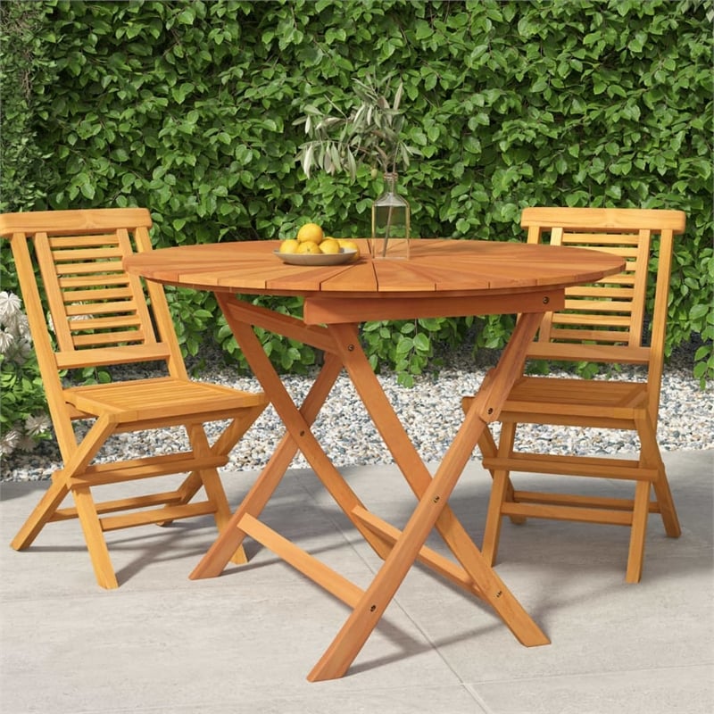 vidaXL Folding Patio Table 33.5