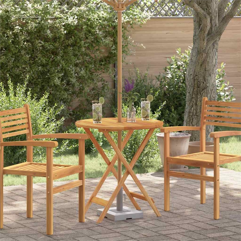 vidaXL Folding Patio Table 23.6