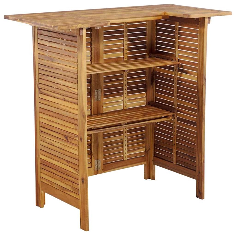 vidaXL 5 Piece Patio Bar Set Solid Wood Acacia