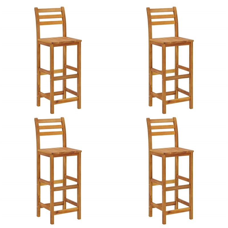 vidaXL 5 Piece Patio Bar Set Solid Wood Acacia