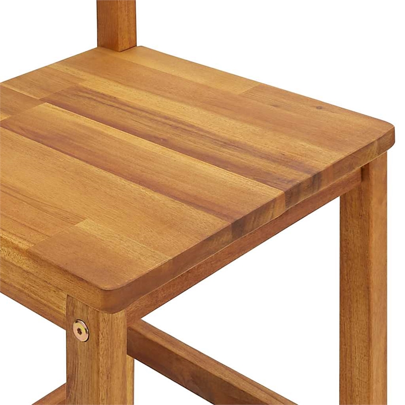 vidaXL 5 Piece Patio Bar Set Solid Wood Acacia