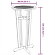 vidaXL 5 Piece Patio Bar Set Solid Wood Acacia