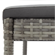 vidaXL 5 Piece Patio Bar Set Gray Solid Wood Acacia and Poly Rattan
