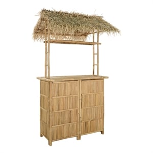 vidaXL Outdoor Bar Table Natural 45.28 x 37.40 x 84.65 in Bamboo