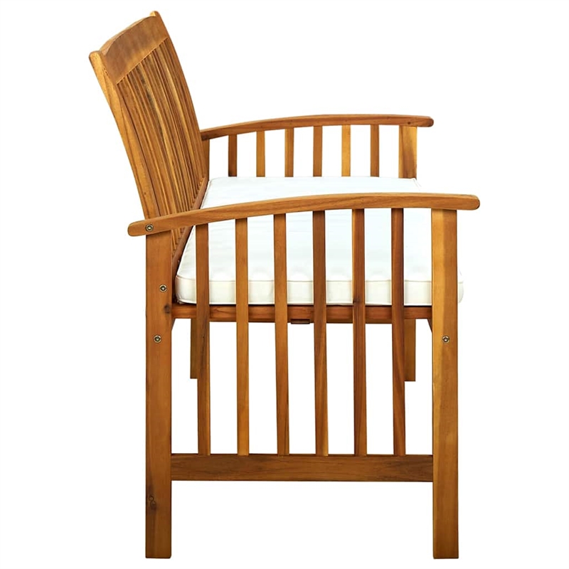 vidaXL Patio Bench with Cushion 57.9
