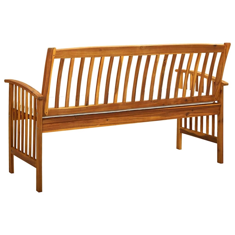 vidaXL Patio Bench with Cushion 57.9