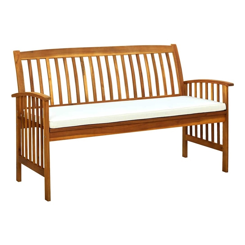 vidaXL Patio Bench with Cushion 57.9