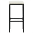 vidaXL 3 Piece Patio Bar Set with Cushions Poly Rattan Black