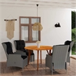 vidaXL 5 Piece Patio Dining Set Light Gray