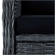vidaXL 7 Piece Patio Dining Set Dark Gray
