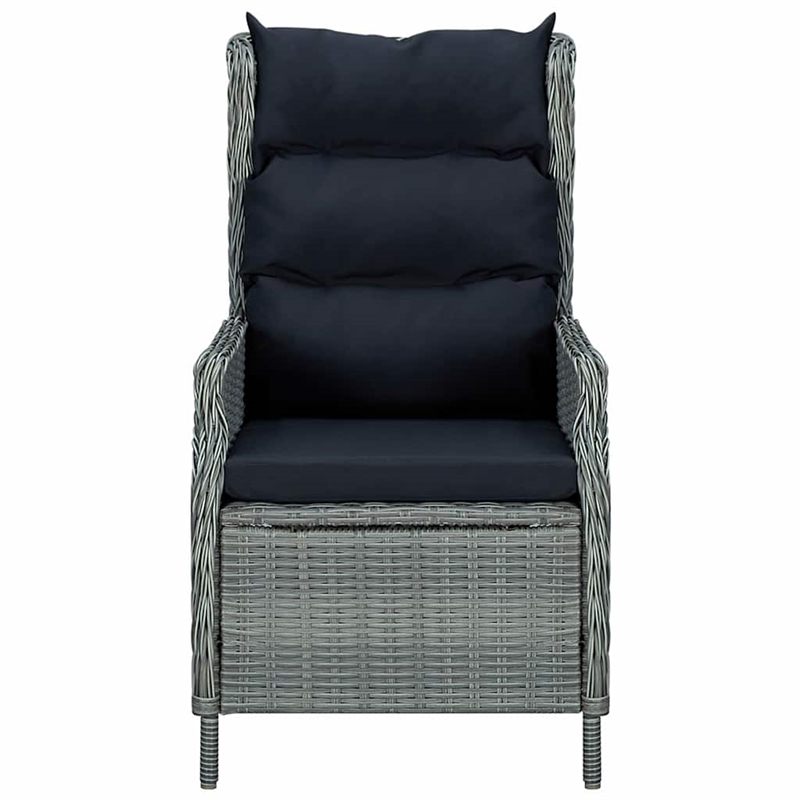 vidaXL 5 Piece Patio Dining Set Light Gray