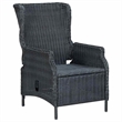 vidaXL 7 Piece Patio Dining Set Dark Gray